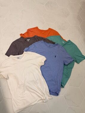 5 Assorted Mens V-Neck t-shirts